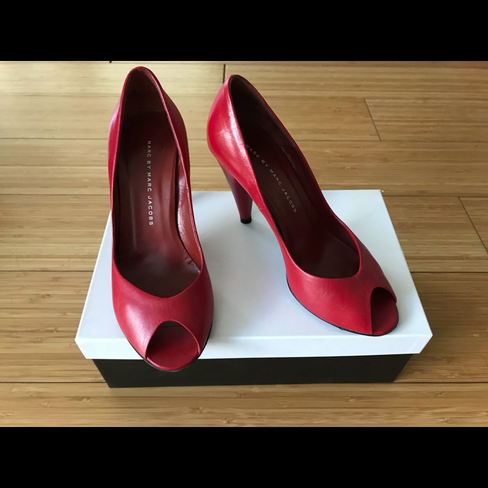 Marc By Marc Jacobs Peep Toe Pumps
